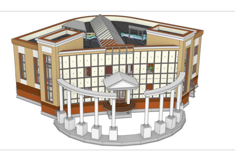 Информационная модель здания Дворца бракосочетаний