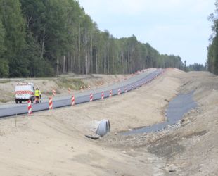 Строительство нового участка автодороги «Сортавала» в Карелии выполнено более чем на треть
