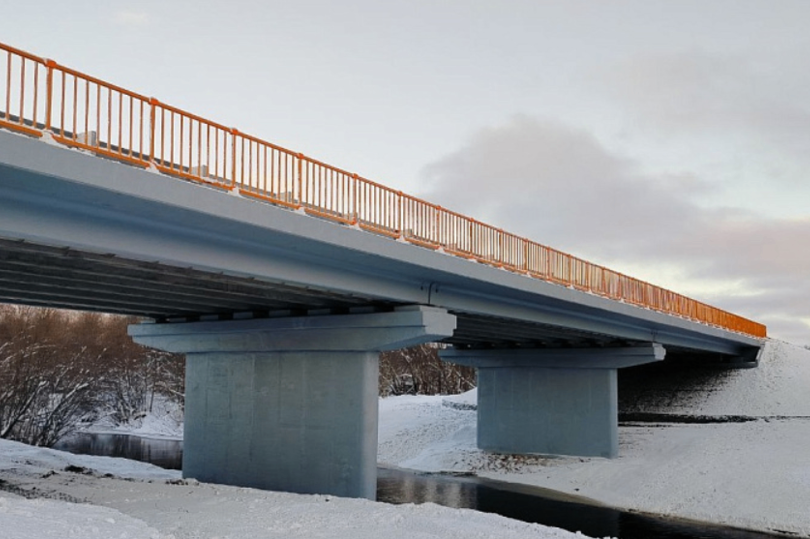В Котласском округе Архангельской области завершен ремонт моста через Вонгоду