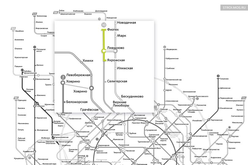 Схема Московского метро