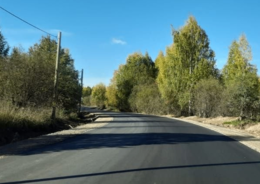 В Сокольском округе Вологодской области отремонтирован очередной участок автодороги Сокол – Обросово