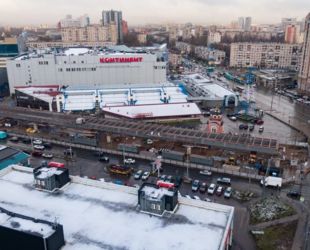 На транспортной развязке в Московском районе начались работы по устройству железобетонной плиты проезжей части
