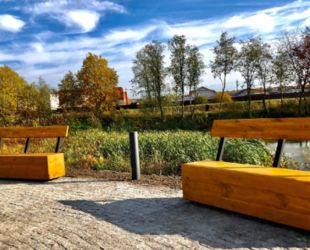 В Тосненском районе завершают благоустройство парка к 800-летию со дня рождения Александра Невского