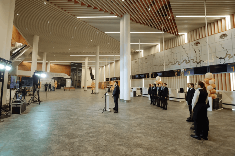 Президент России Владимир Путин торжественно открыл новый пассажирский терминал Международного аэропорта Благовещенск