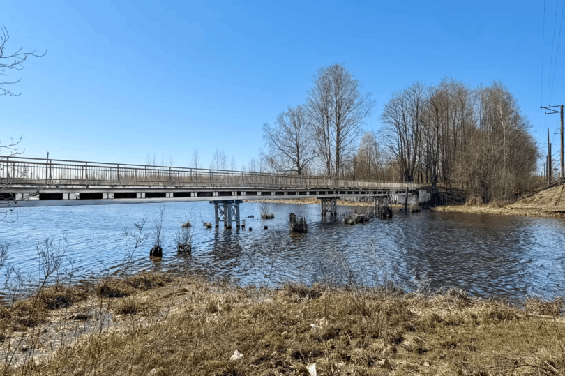 На Капсюльном мосту в Петербурге заменено асфальтовое покрытие