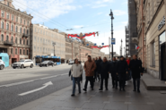 Все здания, которые ремонтируются на Невском проспекте Петербурга, будут укрыты фальшфасадами