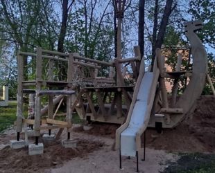 В Кремлёвском парке Великого Новгорода скоро откроются три детских городка