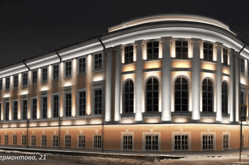 В Вологде установят подсветку для еще 40 зданий, включая драмтеатр и филармонию