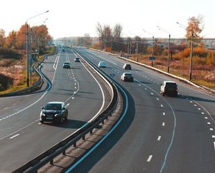 Во Владимирской области обновили более 30 км трассы М-7 «Волга» 
