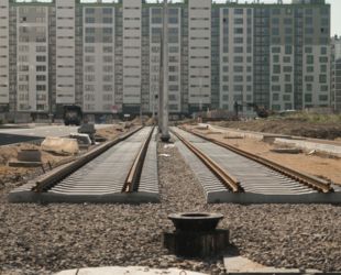 Проведен выездной осмотр хода строительства трамвайной линии «Славянка»