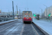 В Приморском районе Петербурга завершился ремонт трамвайных путей на улице Савушкина