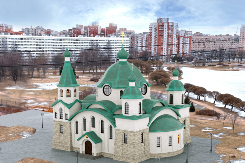 В Калининском районе Петербурга построят храмовый комплекс