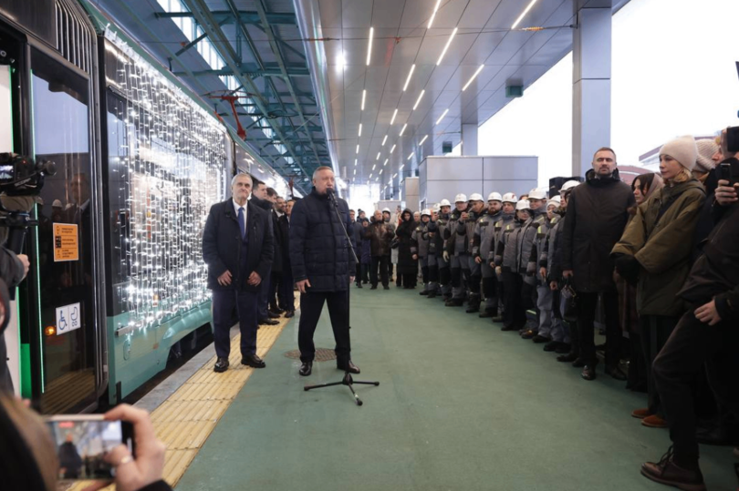 В Петербурге открыто движение по первому этапу трамвайной линии «Славянка»