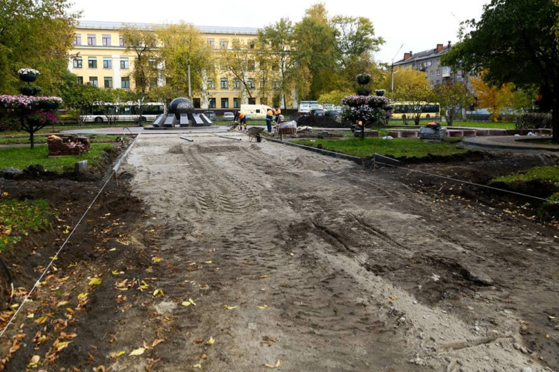 В Череповце, в сквере у ДК «Строитель» построят сцену