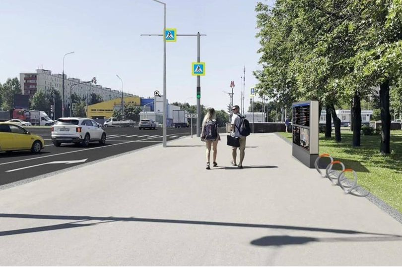 В Москве завершено благоустройство территории возле транспортного хаба «Домодедовская»