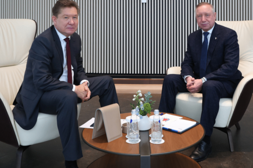 Александр Беглов и Алексей Миллер обсудили проекты модернизации энергетического комплекса Петербурга