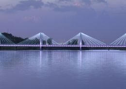 В Красноярске показали, как будет выглядеть велопешеходный мост на остров Татышев