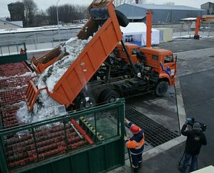 На Обводном канале построят снегоплавильную установку мощностью 7 тыс. м3 снега в сутки 