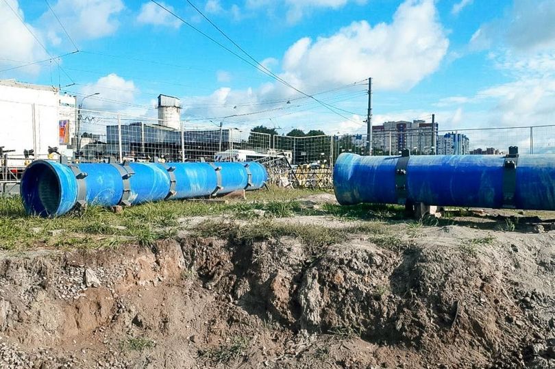 Реконструкция водовода на пр. Большевиков