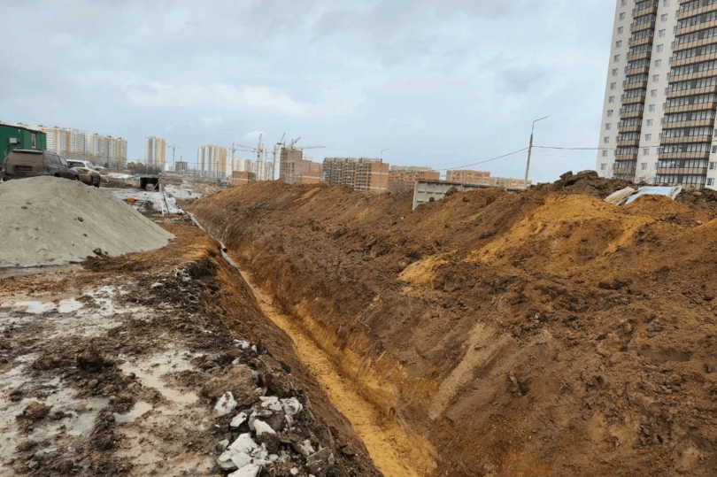 Для дублёра Енисейского тракта в Красноярске начали строить ливневую канализацию
