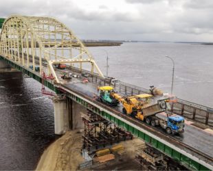 Работы по капитальному ремонту Краснофлотского моста в Архангельске выполнены на 36%
