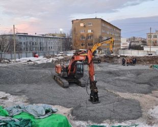 В Мурманске на Полярных Зорях начали строить новую девятиэтажку