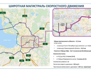 Широтная магистраль скоростного движения спб карта