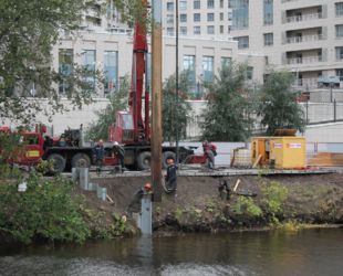 Новый мост через Черную речку обеспечит дополнительный выезд из жилого комплекса на Ушаковской набережной