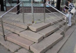 В исторической части Самары начался ремонт лестничных спусков и тротуаров