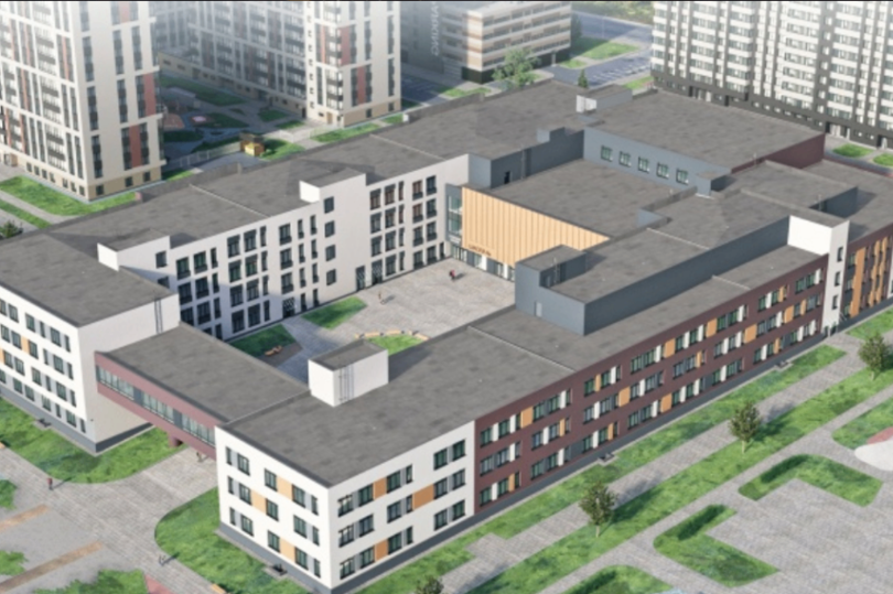 В петербургском Парголово согласован обновлённый облик школы на 1550 учеников