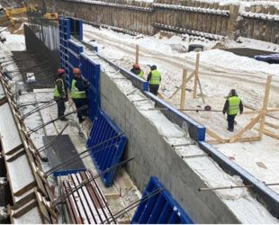 В Путилкове округа Красногорск приступили к бетонированию стен тоннеля
