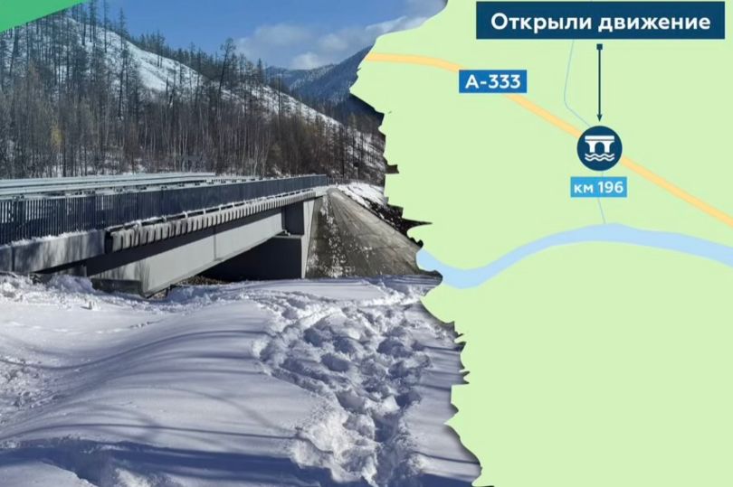 В Бурятии отремонтировали мост на трассе А-333 Култук – Монды – граница с Монголией