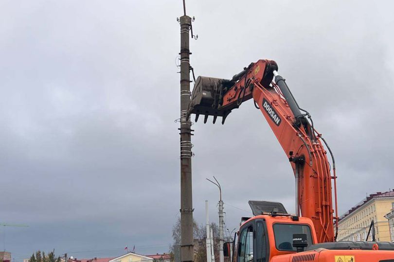 «Чистое небо» над центром Мурманска: провода над площадью Пять Углов переносят под землю 