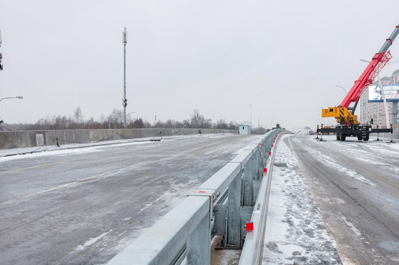 В Москве открыто движение на путепроводе по основному ходу Варшавского шоссе