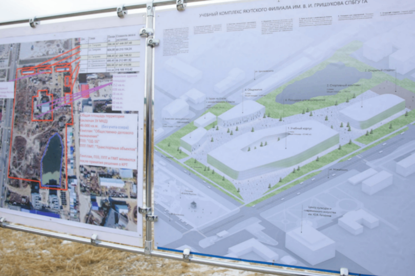 В Якутске заложили камень в основание учебного корпуса филиала СПбГУ гражданской авиации