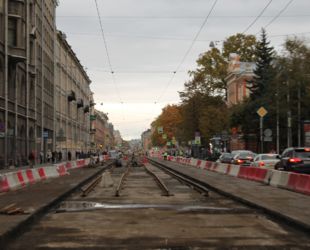 До конца 2023 года на Садовой улице отремонтируют три километра трамвайных путей