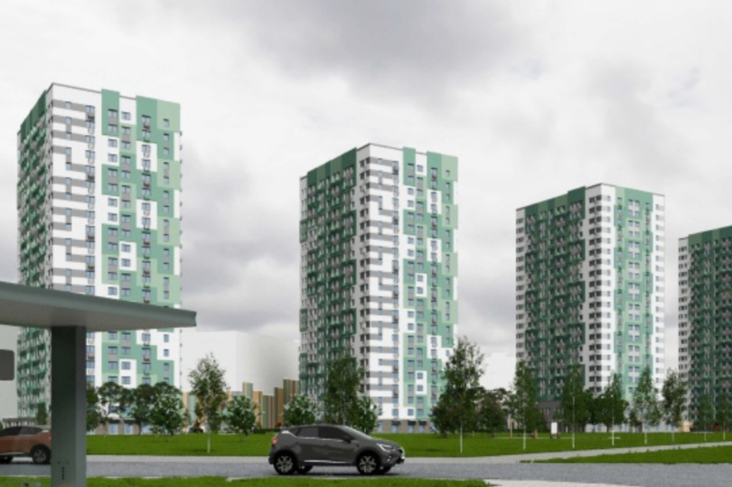 В Красногвардейском районе Петербурга согласован проект жилых корпусов с детским садом и паркингом