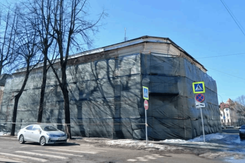 В Ярославле продолжается восстановление ОКН «Дом Дунаевых»