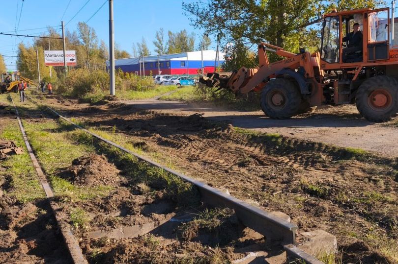 Началась реконструкция новых участков трамвайных путей в Ярославле