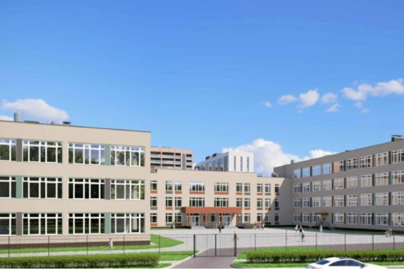 На Орлово-Денисовском проспекте Петербурга начали строить школу с бассейнами и спортивным кластером