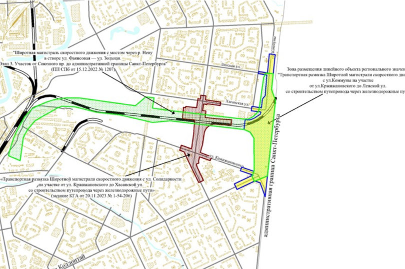 Губернатор Санкт-Петербурга утвердил проект планировки четвертого этапа ШМСД