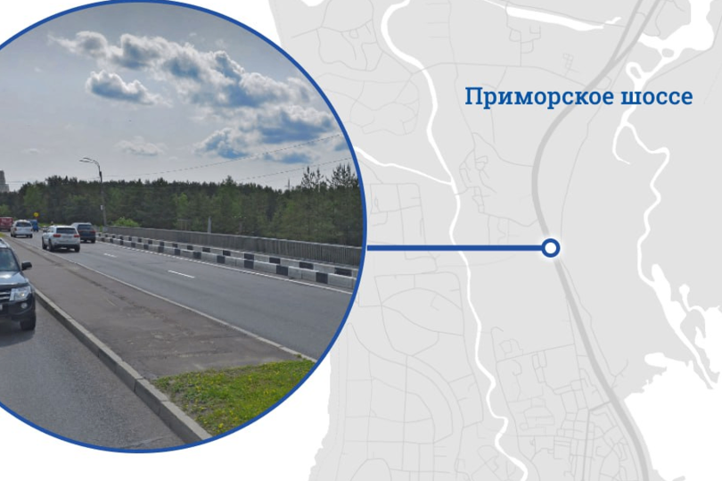 Рубежный путепровод в Курортном районе Петербурга капитально отремонтируют