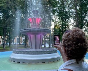 В Пскове выполнили реновацию старого фонтана в Ботаническом саду