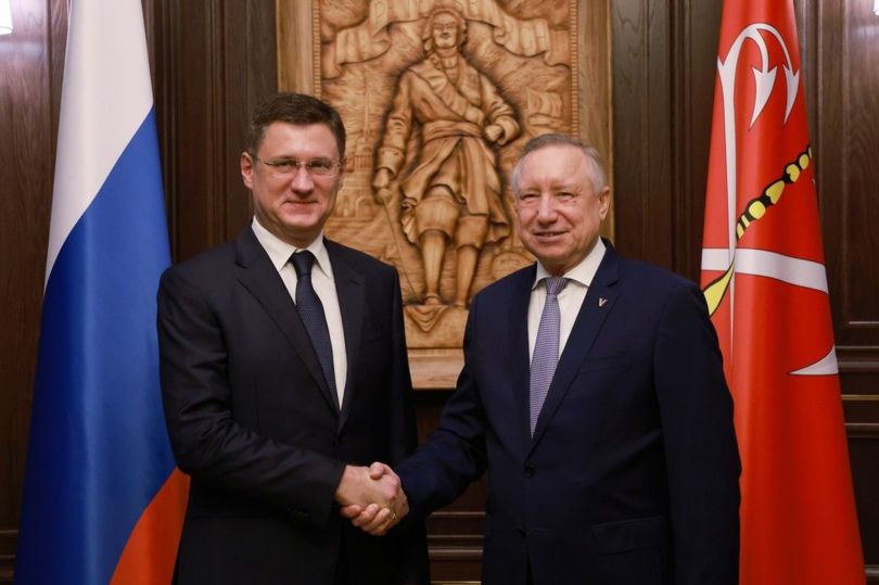 Александр Новак и Александр Беглов обсудили  вопросы энергетической безопасности, состояние и развитие электросетевой инфраструктуры, газоснабжения Петербурга