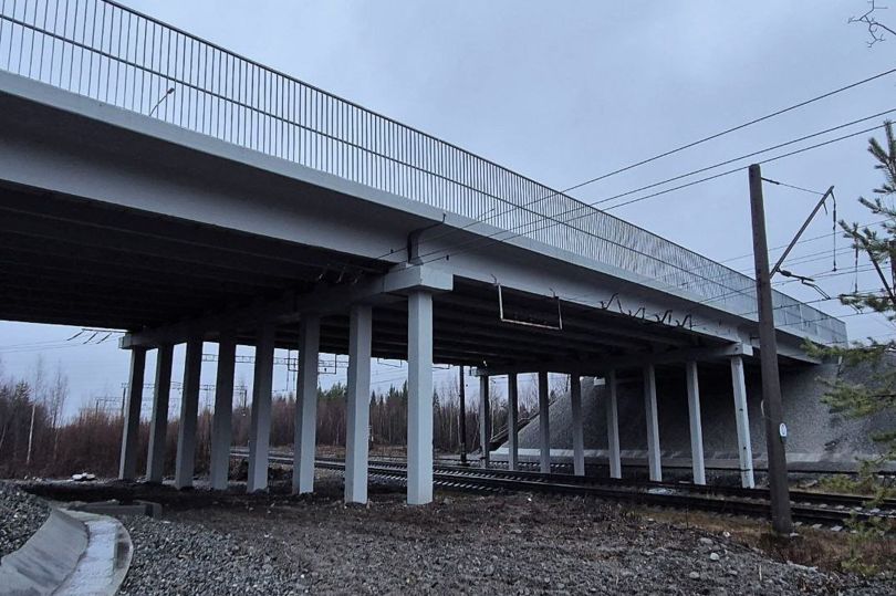 Завершен ремонт путепровода в мурманских Апатитах 