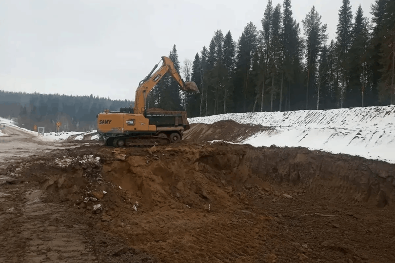 В Архангельской области в рамках нацпроекта приводят в нормативное состояние дорогу Архангельск - Онега
