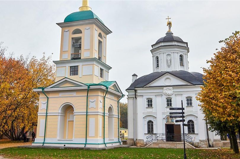 Завершена реставрация деревянной колокольни в усадьбе Кусково в Москве