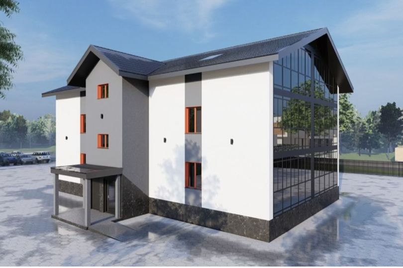 В Биробиджане построят многоквартирный дом со стеклянными торцами