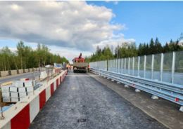 В подмосковном Солнечногорске завершили капремонт первой части путепровода на Обуховском шоссе