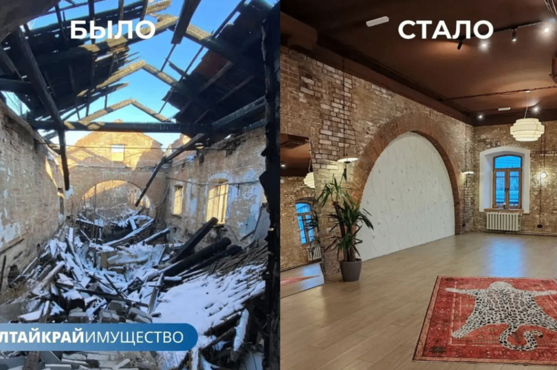 В Барнауле реставрировали историческое здание универмага «Сухов с сыновьями»